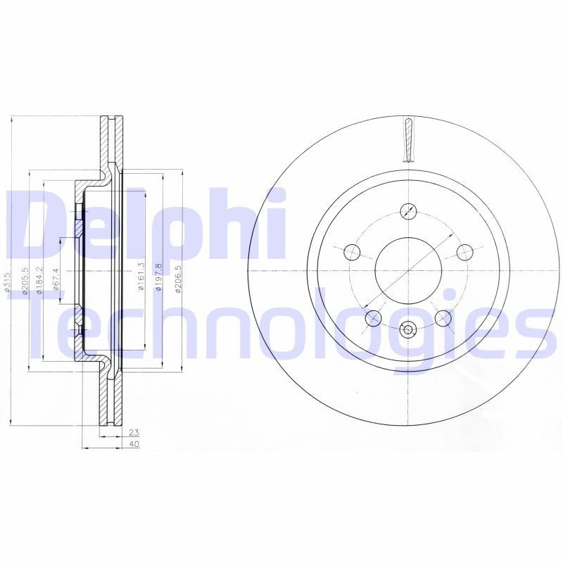 Opel Insignia A Arka Fren Diski 315mm