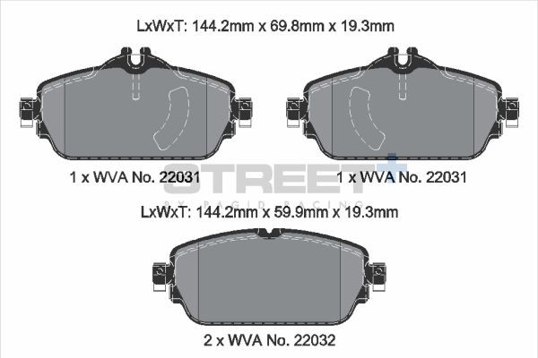 Mercedes W205 W213 Ön Fren Balatası