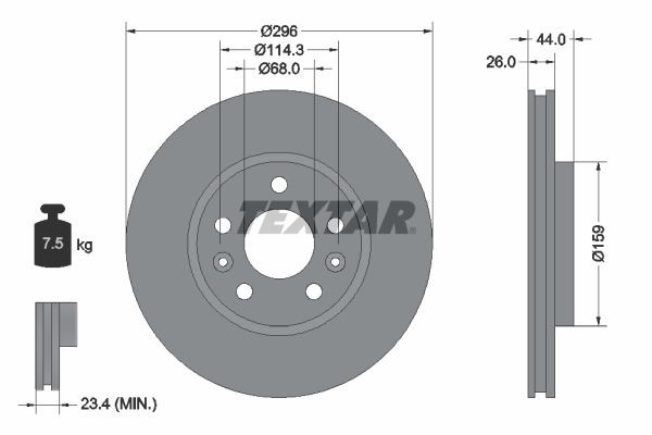 Nissan Qashqai J12 Ön Fren Diski 296mm