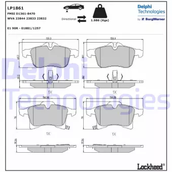 Opel Astra H Zafira B Ön Fren Balatası
