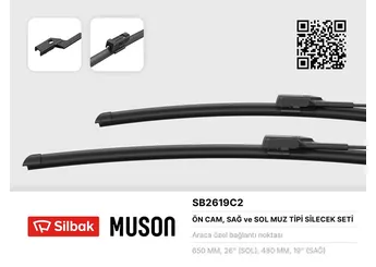 Silbak VW Passat Arteon Tesla Model 3 Y Ön Silecek Takımı
