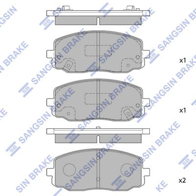 Hyundai i10 i20 Kia Picanto Ön Fren Balatası